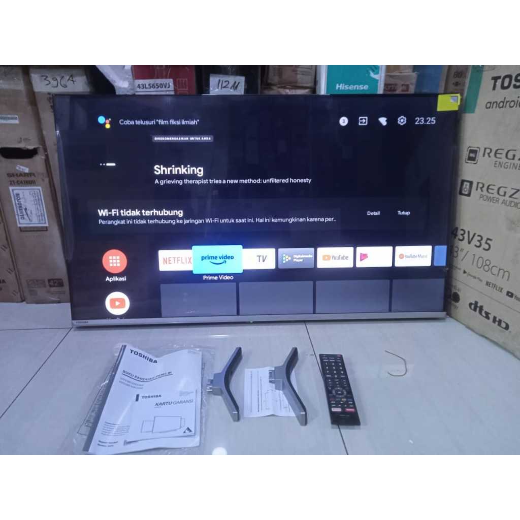 TV LED TOSHIBA ANDROID 43 INC KONDISI BEKAS MASIH SEGEL (6169)
