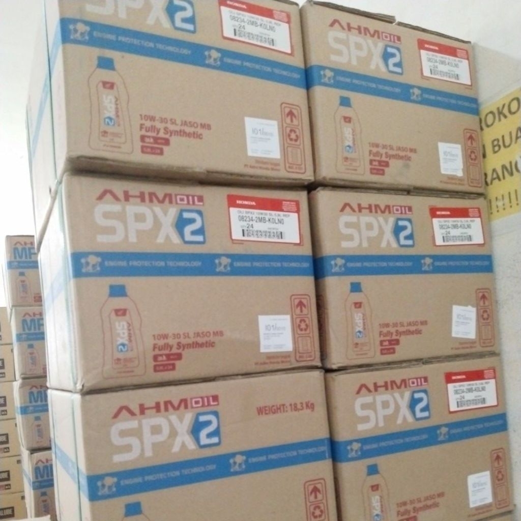 ( 1 DUS ) OLI AHM SPX 2 0.8L PELUMAS OLI SPX2 800ML