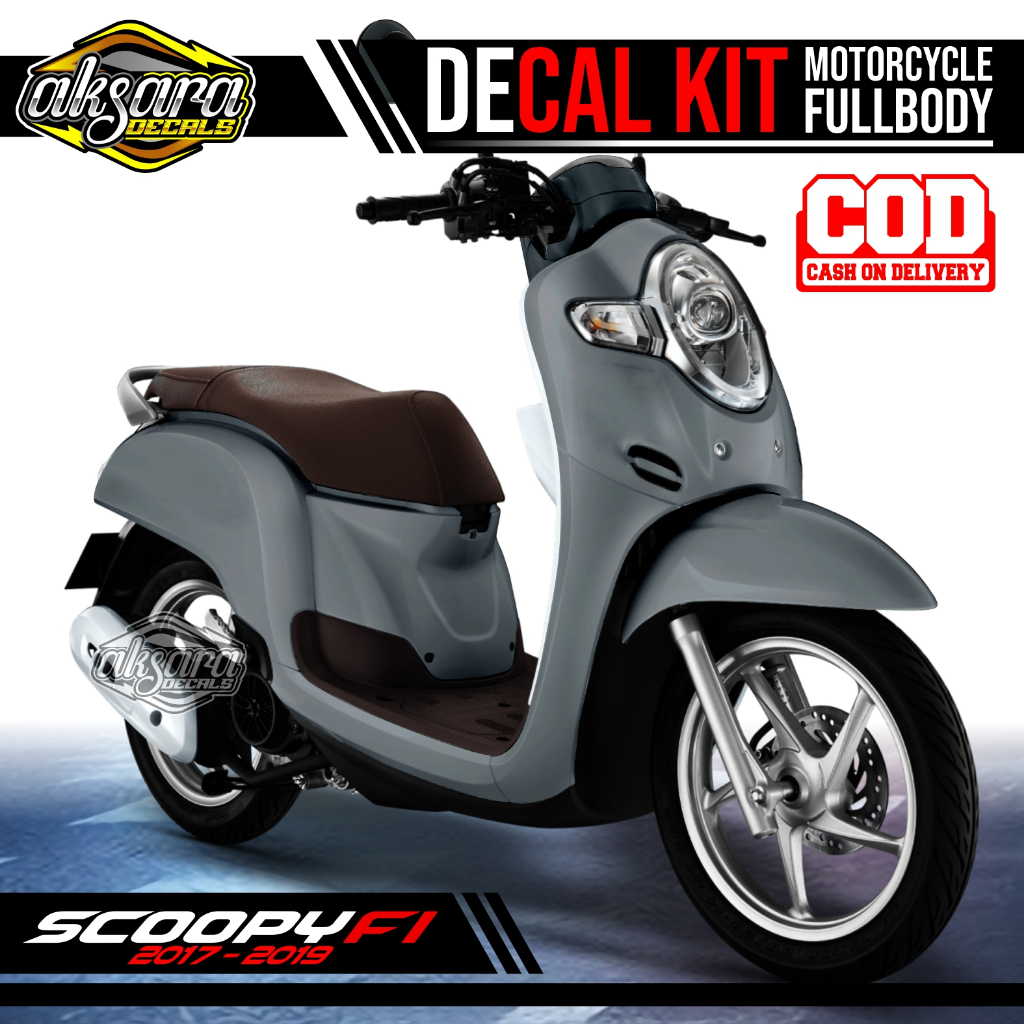 (COD) Decal Sticker Full Body Motor Honda Scoopy Livery POlos Nami Custom Premium Quality Stiker