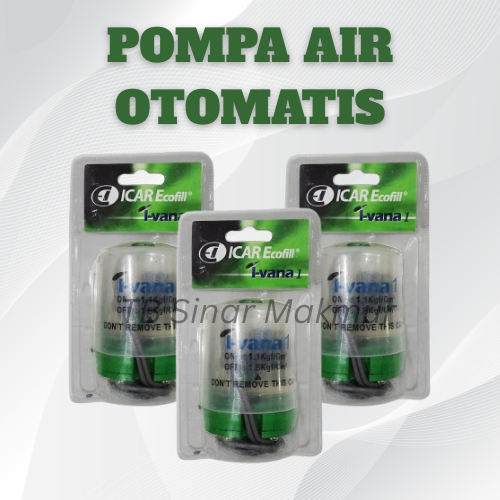 ICAR Ecofill I-VANA Otomatis Pompa 1/4" - Pressure Switch