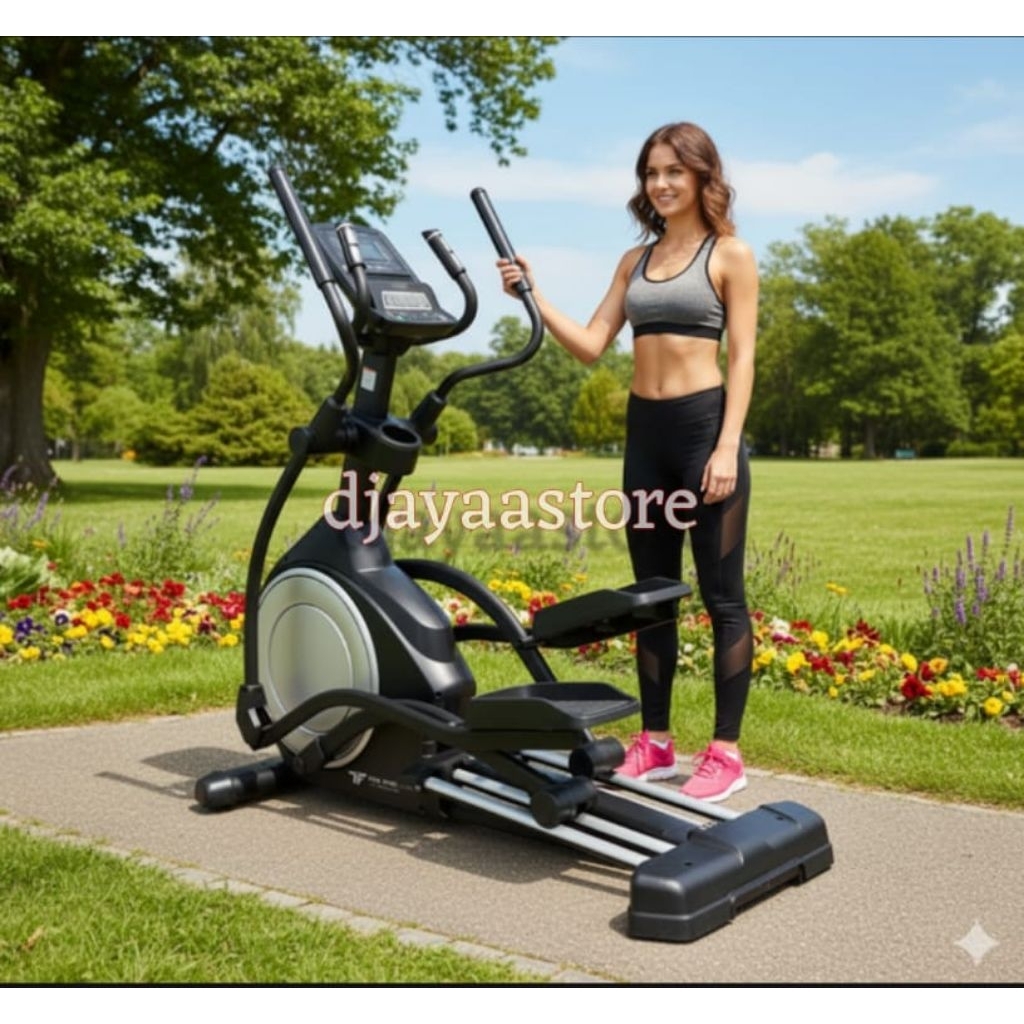 Commercial Elliptical Bike  Alat OlahRaga Fitness Sepeda Statis