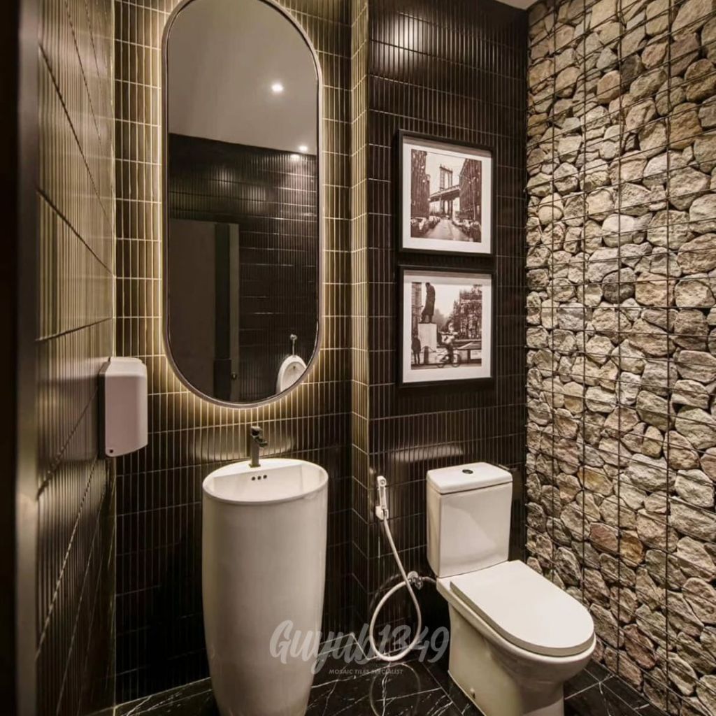 Mozza Tile Type PLAZA SERIES - Mosaic Mozaik Mosaik Mozaic Keramik Wall Decoration, Dinding Dapur, B