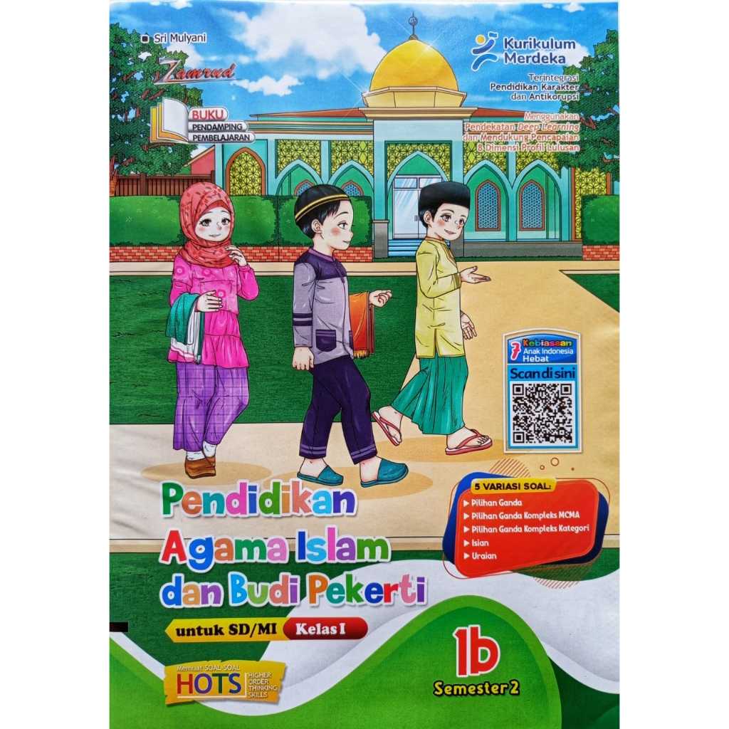 BUKU LKS PAI SD/MI KELAS 1 SEMESTER 2 KURIKULUM MERDEKA 2025-2026 ZAMRUD