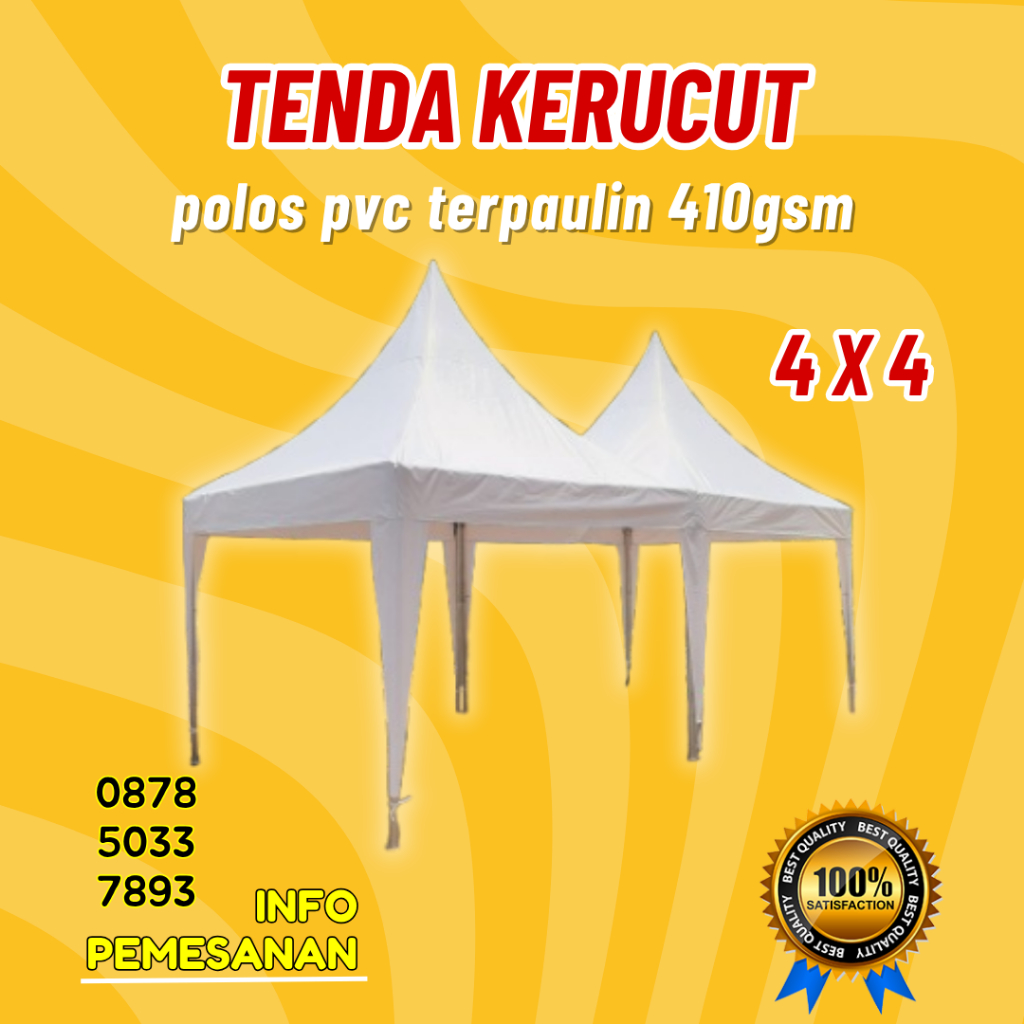 TENDA KERUCUT 4X4 BAZAR POLOS