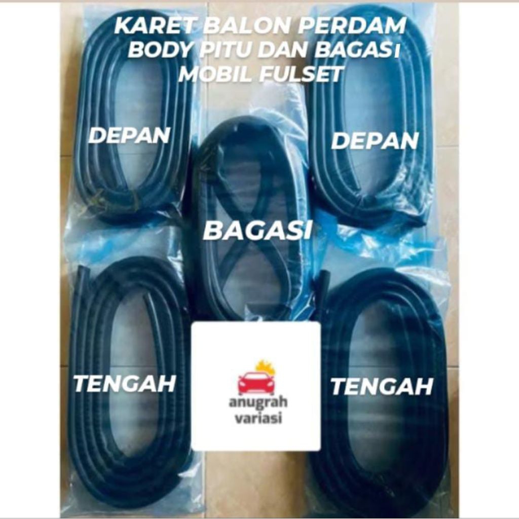 KARET BALON PREDAM BODY PINTU BAGASI MOBIL KIJANG SUPER /KIJANG GRAND EXTRA (1986_1996) FULL SET ATA