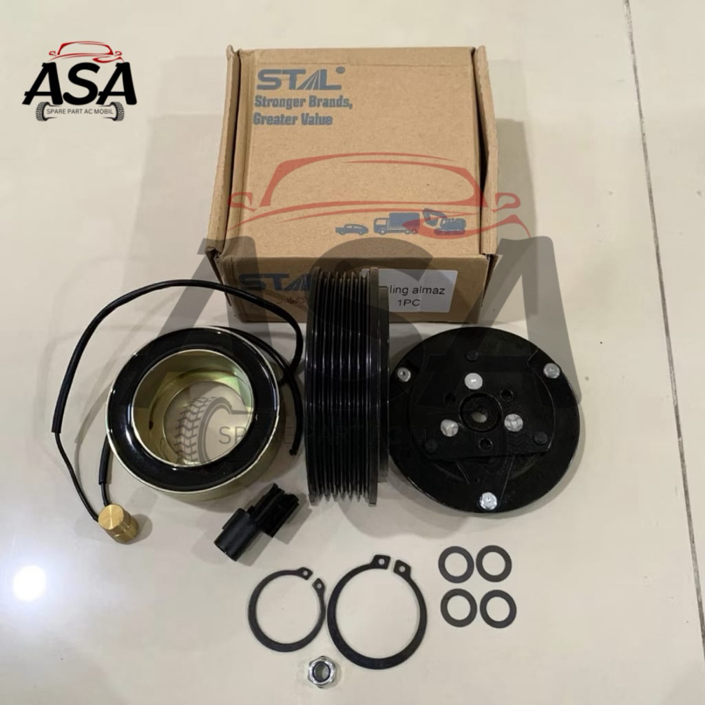Magnet Clutch Kompresor AC Mobil Wuling Cortez / Almaz 6Pk Kwalitas Stal