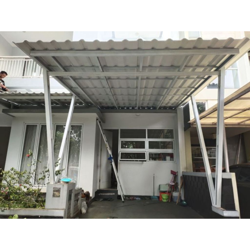 nakani baja ringan atap alderon twinwal tiang V