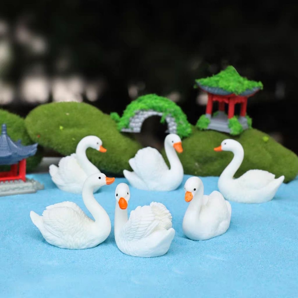 Figure Swan Angsa Dekorasi Topper Cake dll
