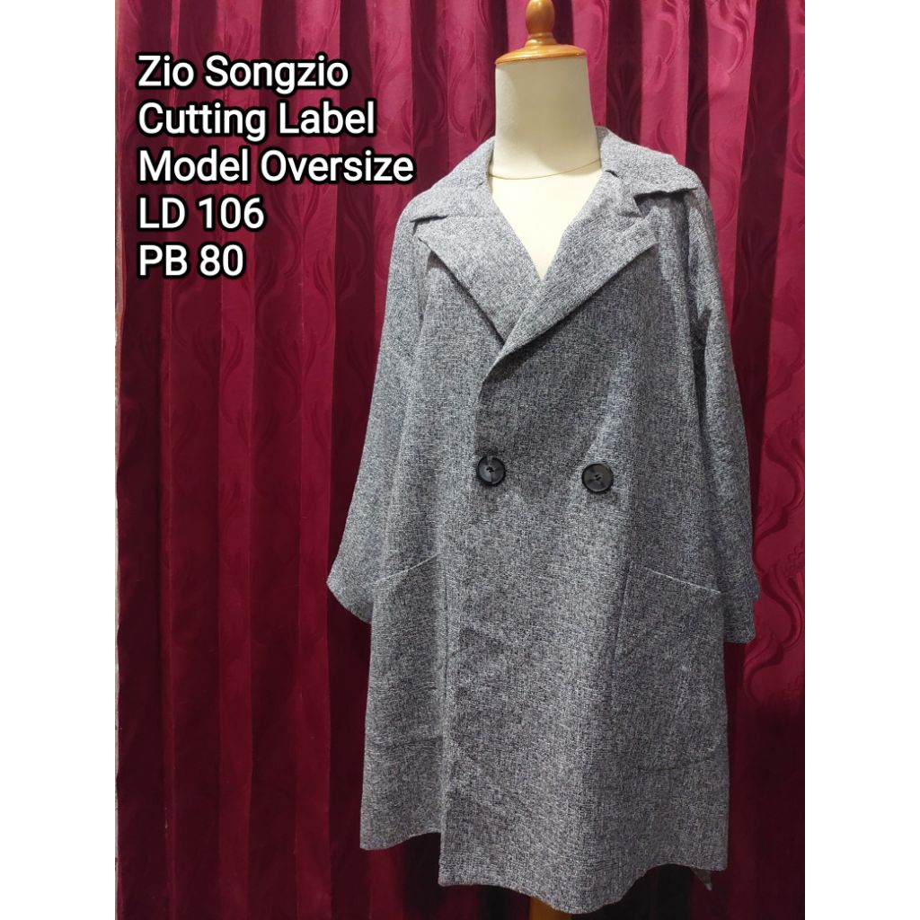 ZIO SONGZIO Outer Blazer Oversize Korean Brand Abu Lebar Bawah