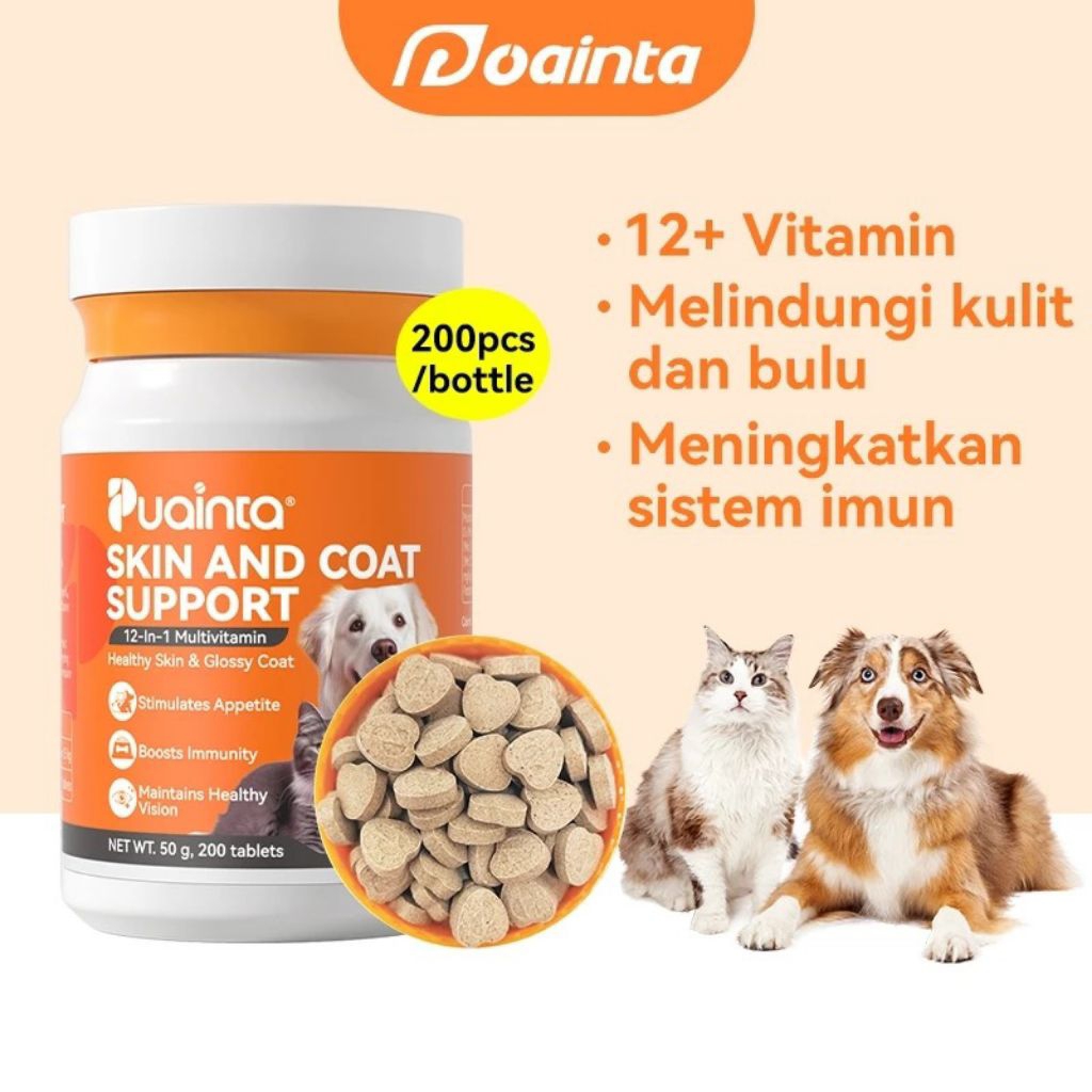Muktivitamin dan kalsium  untuk anjing kucing