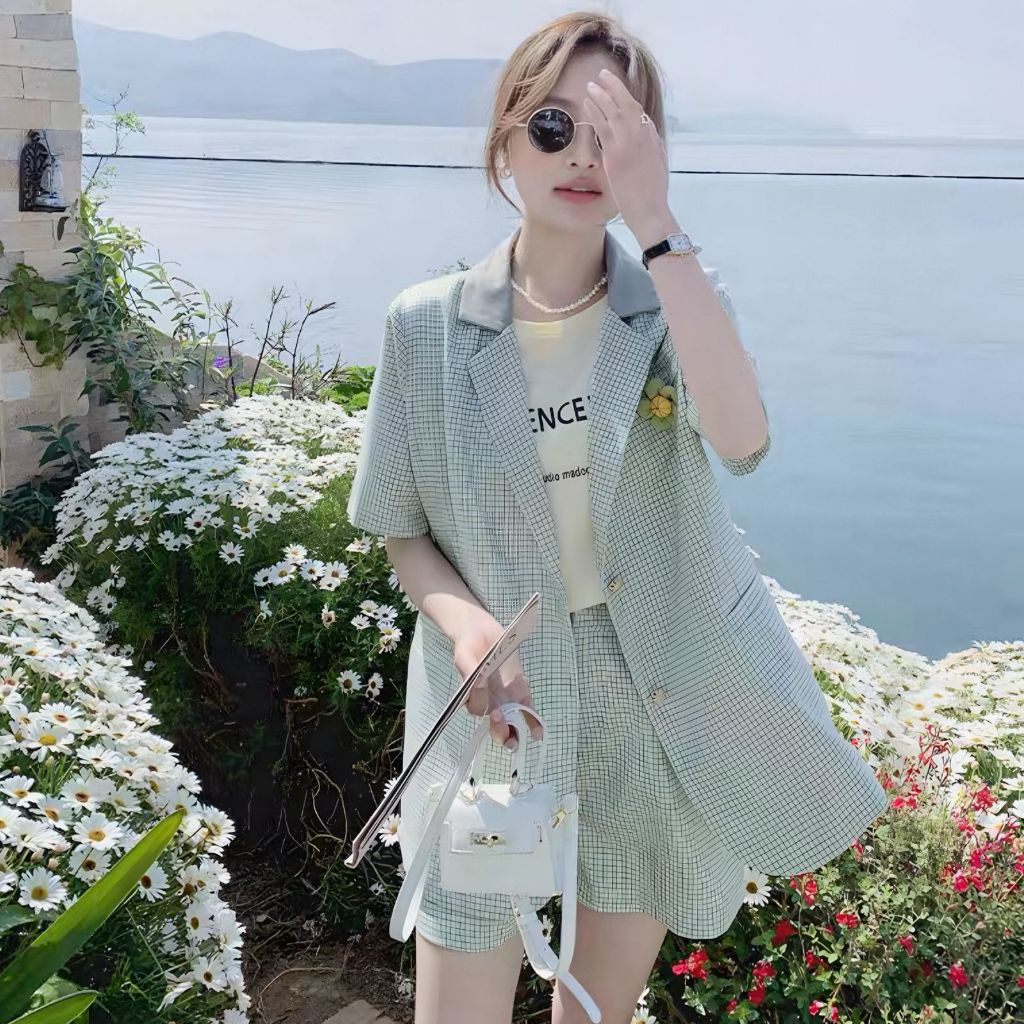 Setelan ShotPants Import Wanita Set Wanita Setelan Korean Loock Oufit Set Import Ootd Fashion Import