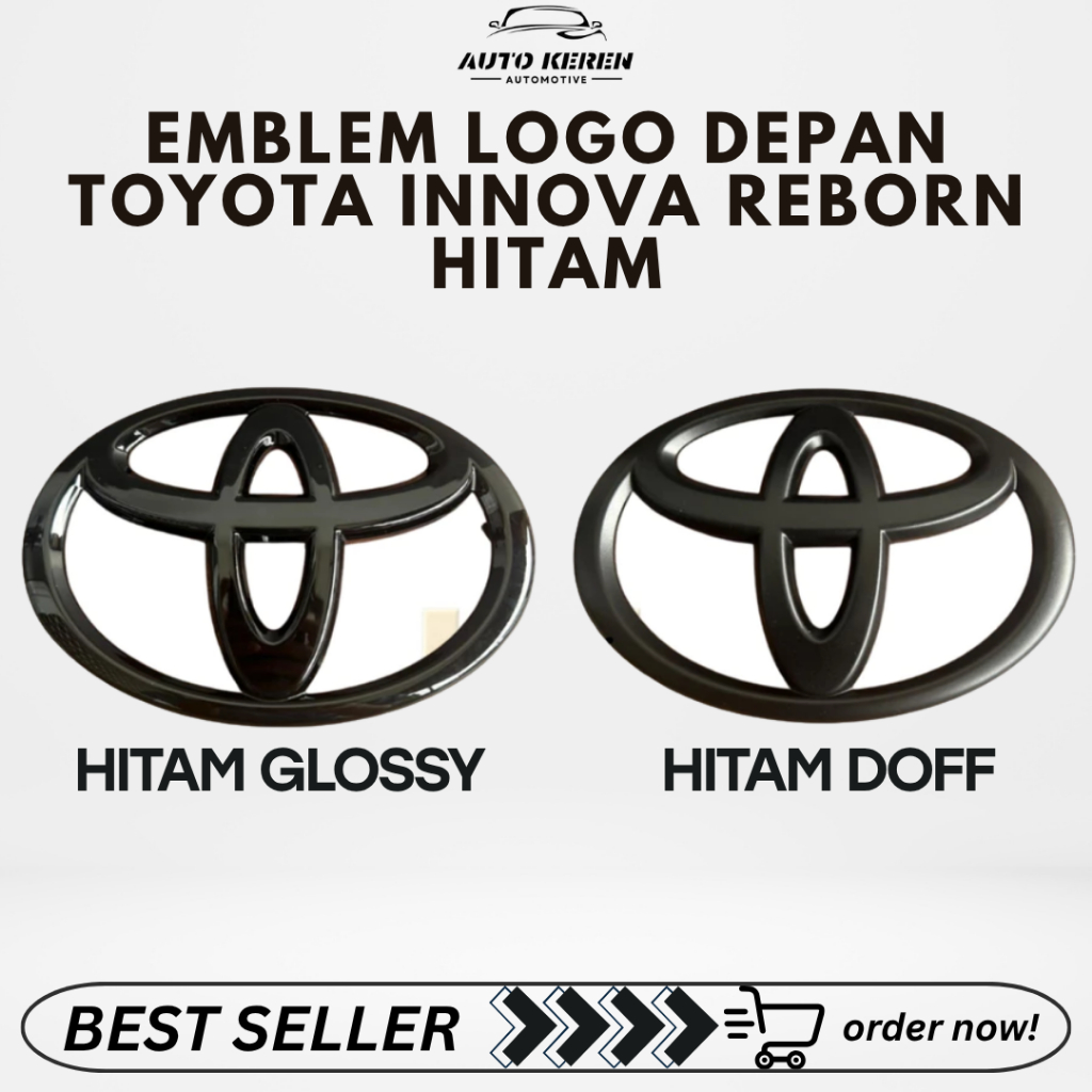 EMBLEM LOGO DEPAN TOYOTA INNOVA REBORN HITAM