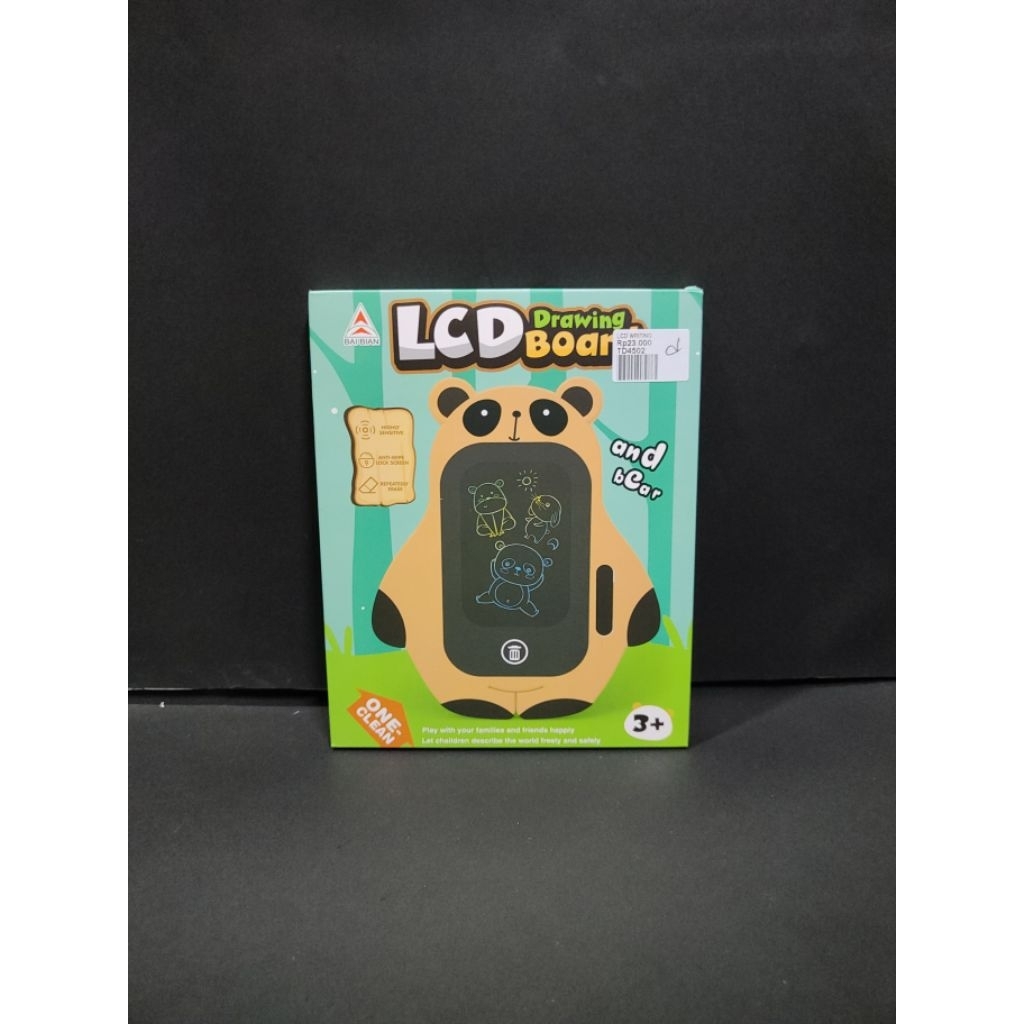 LCD WRITING BOARD BERUANG, LCD WRITING TABLET// MAINAN TABLET ANAK