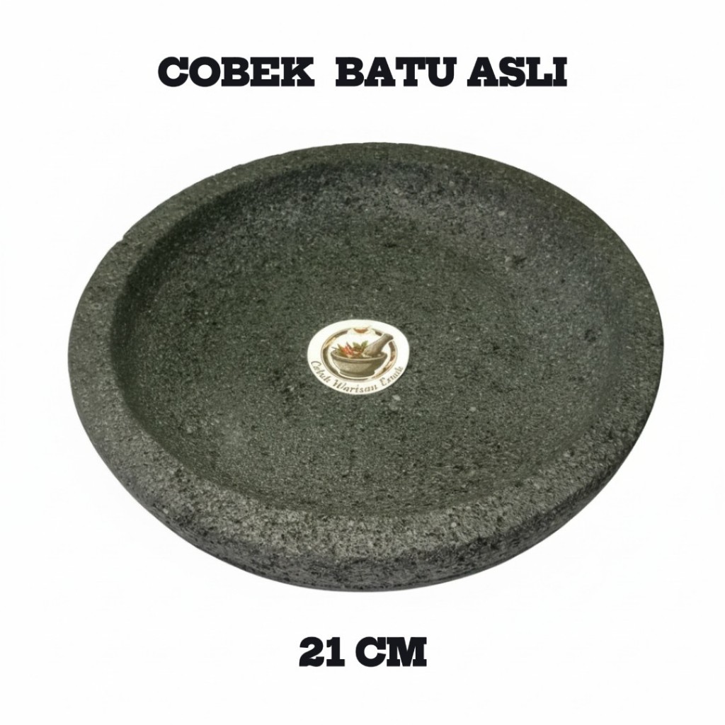 Cobek Batu Asli 21 cm Cobek Batu Asli 100% Original Cobek Batu Gunung Merapi