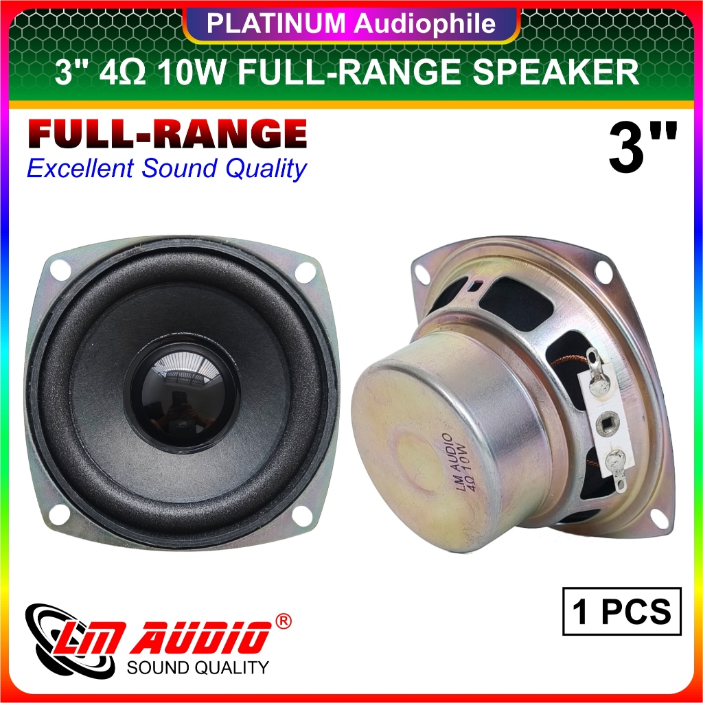 Speaker 3 inch Fullrange 4 ohm 10W-15W Hifi Speker 3" Full Range LM-3018
