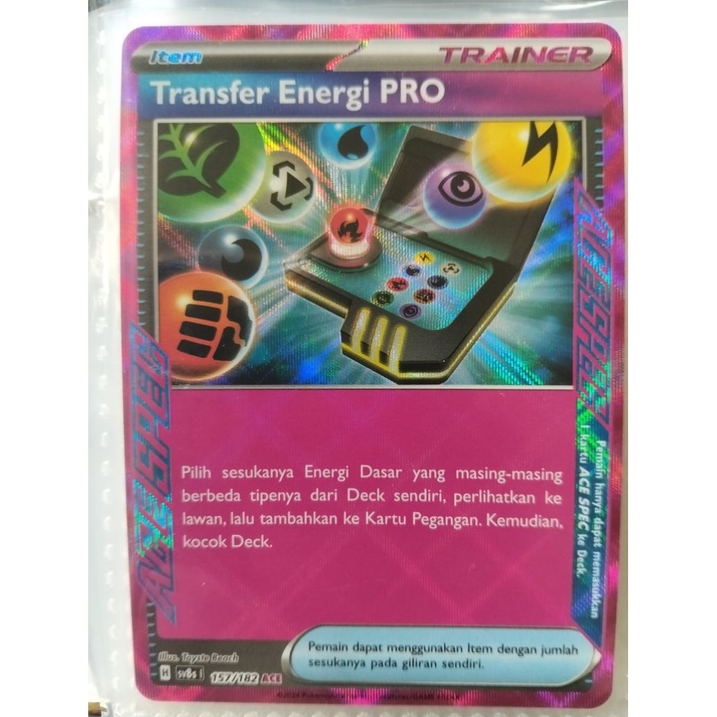 kartu pokemon tcg Indonesia transfer energi PRO 157/182 sv8s