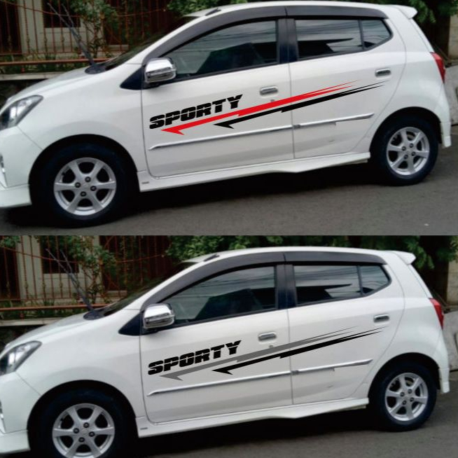 sticker toyota agya // stiker list body samping agya // stiker mobil agya ayla