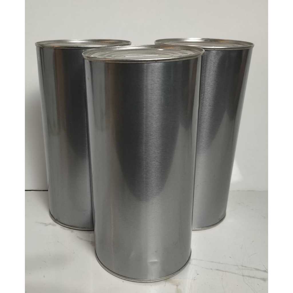 Celengan Kaleng Polos P20x10cm  (buka tutup bagian bawah)