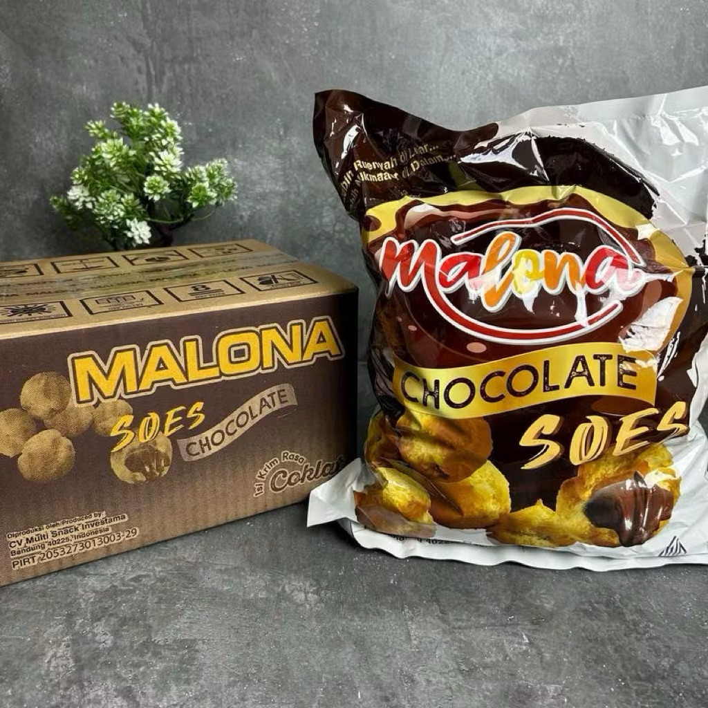 Snack Viral “ Malona Soes Coklat/Strawberry 500gr”