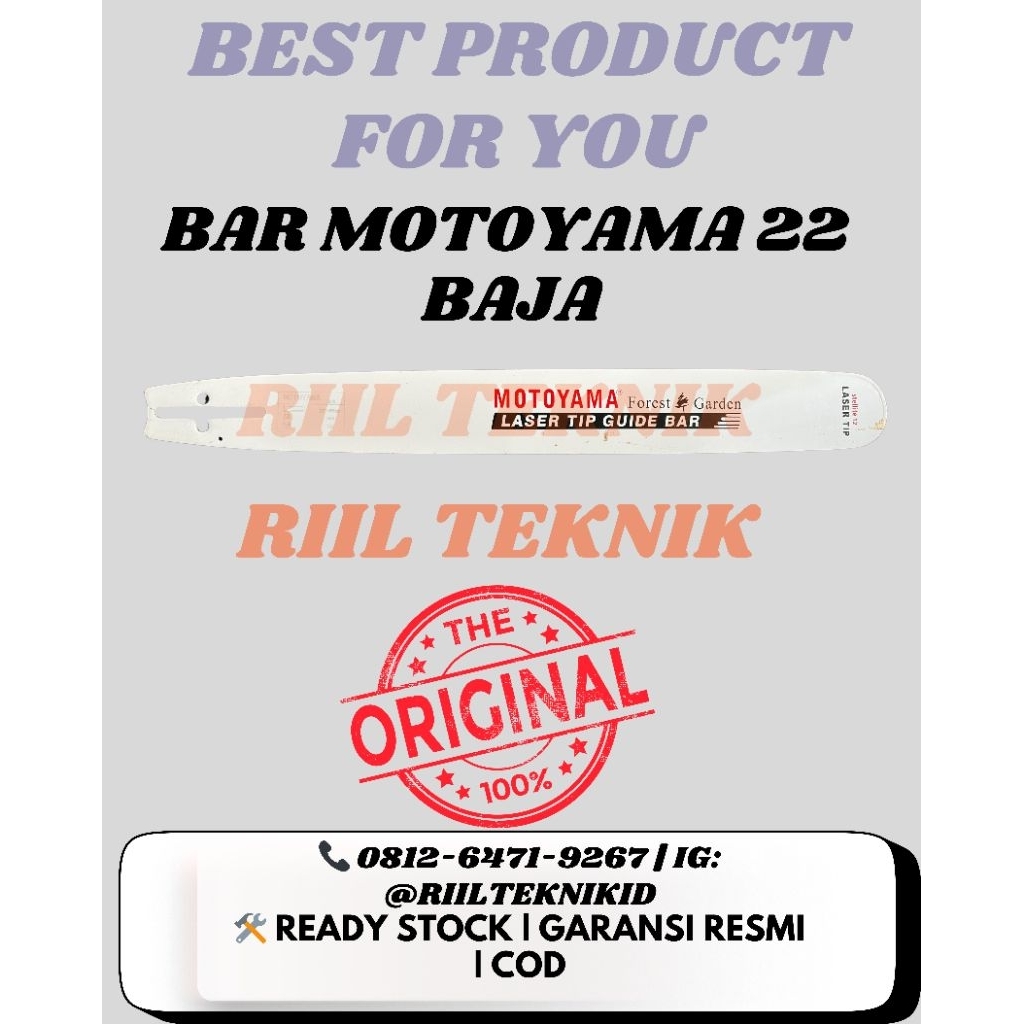 BAR BAJA CHAINSAW MOTOYAMA LEBAR 22 INC