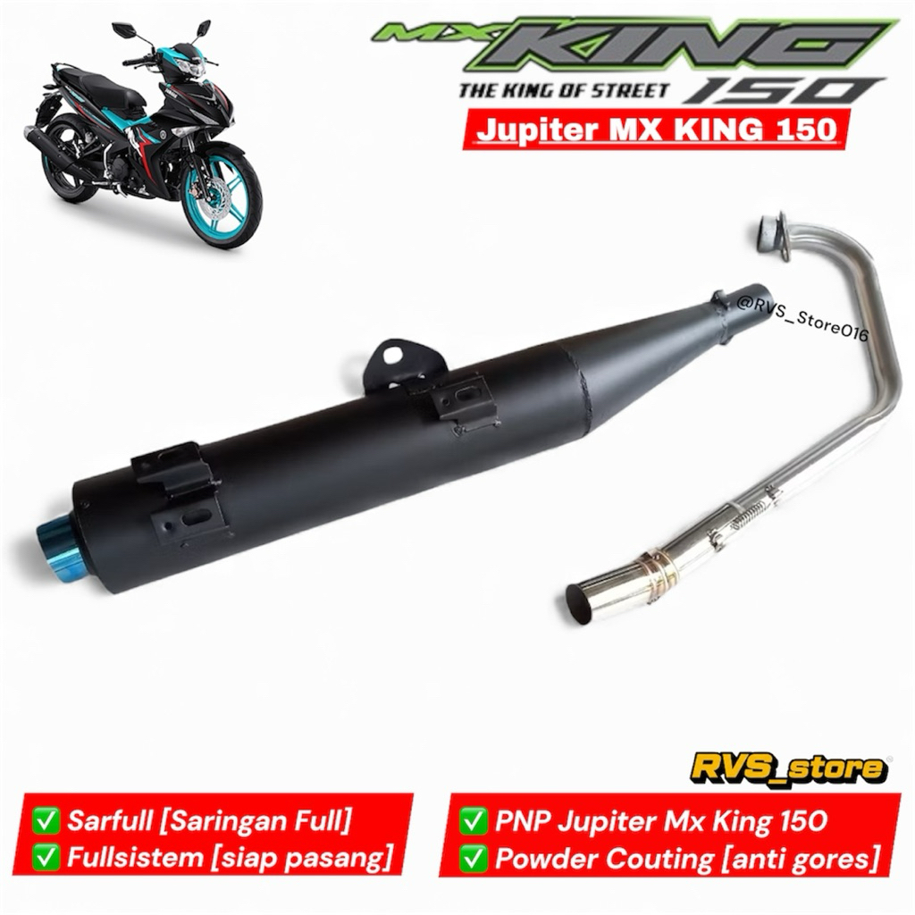 Knalpot Standar Racing Jupiter MX KING 150 Fullsistem Bass adem