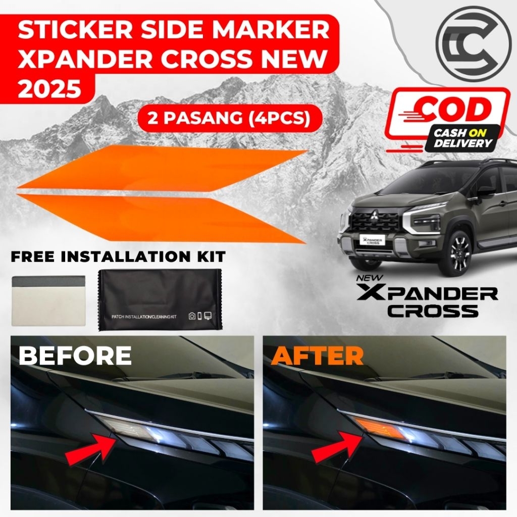 Sticker Side Marker Mitsubishi Xpander CROSS New 2025 / Aksesoris Xpander Cross 2025 NEW Gen 2