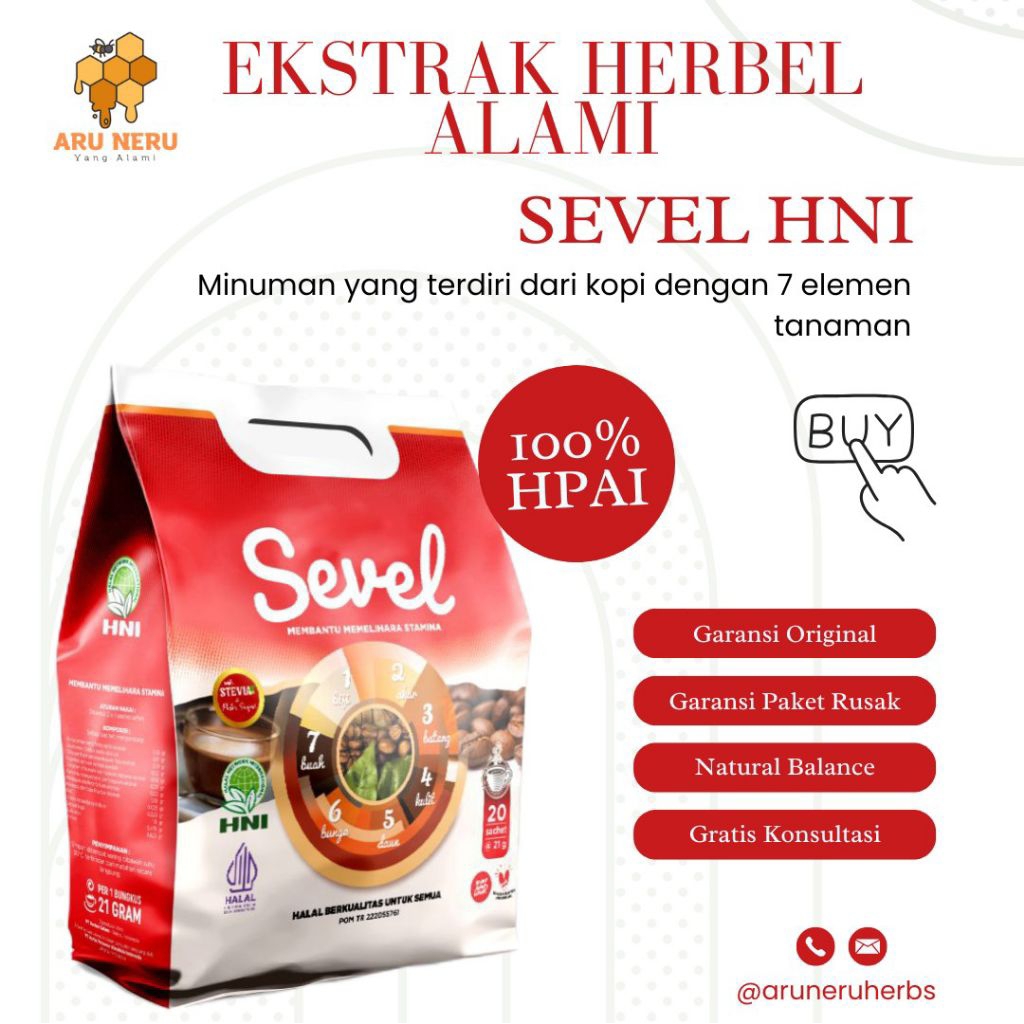 Kopi Sevel 7 Elemen – Kopi Herbal dengan 7 Elemen Tanaman