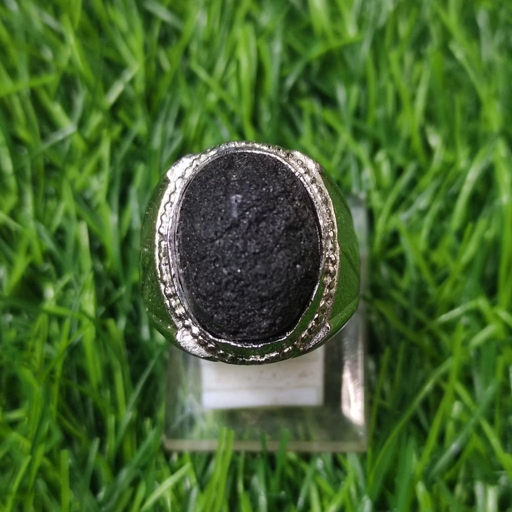 Cincin batu badar besi kalimosodo nempel Magnet asli100%