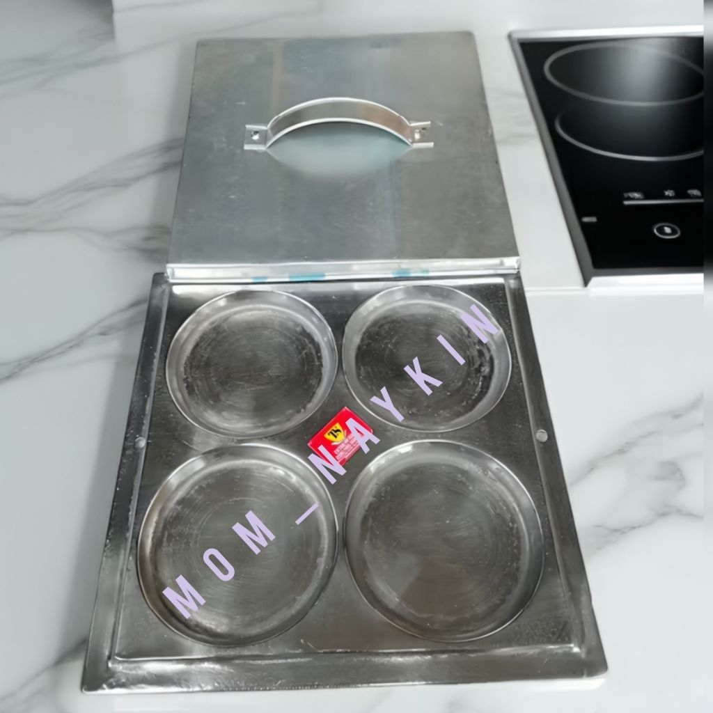 cetakan martabak mini 4 lubang/cetakan leker 4 lubang