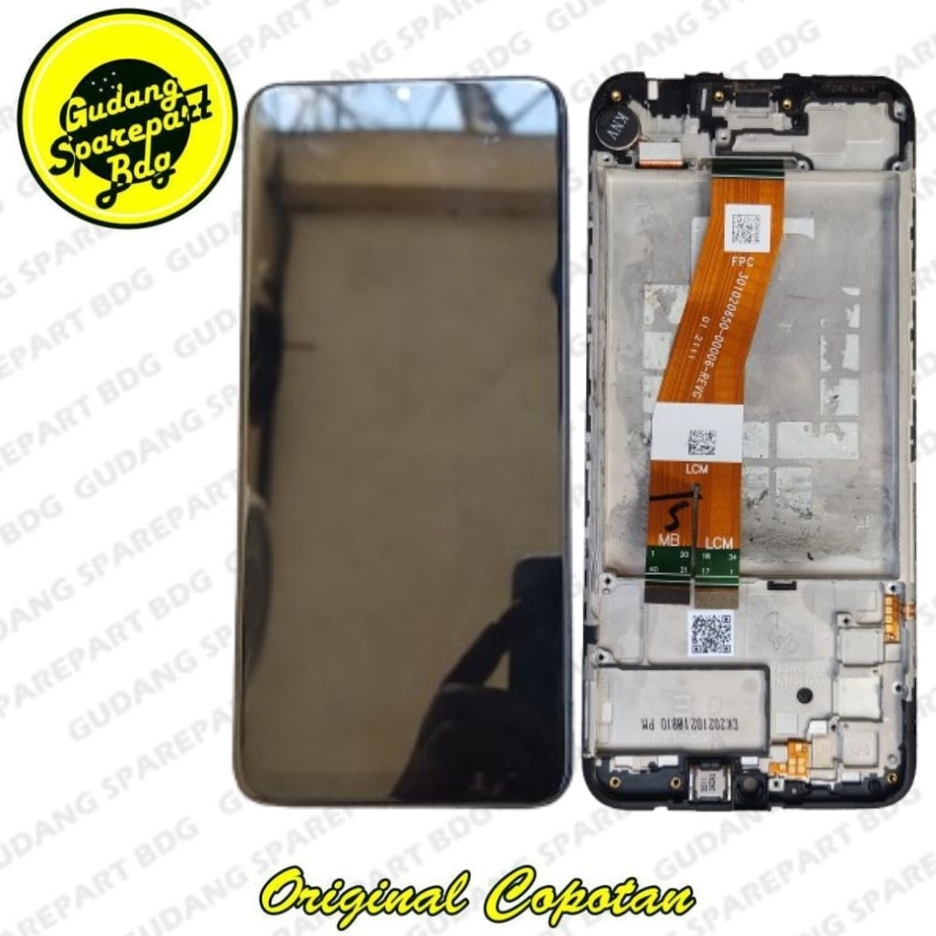 Lcd  Freme Samsung A02s SM A025 fullset Original bawaan Hp