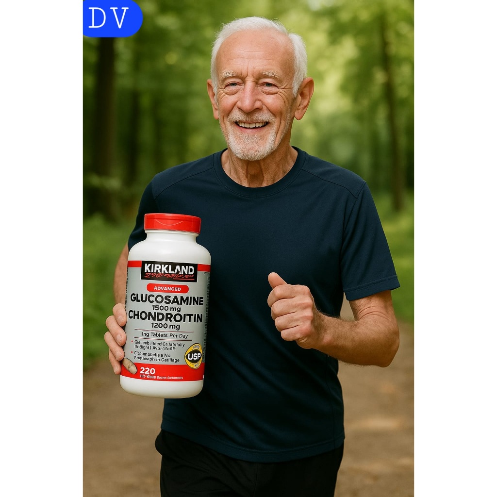 Kirkland Signature Joint Health Glucosamine HCl 1500 mg & Chondroitin Sulfate 1200 mg, Contains 220 