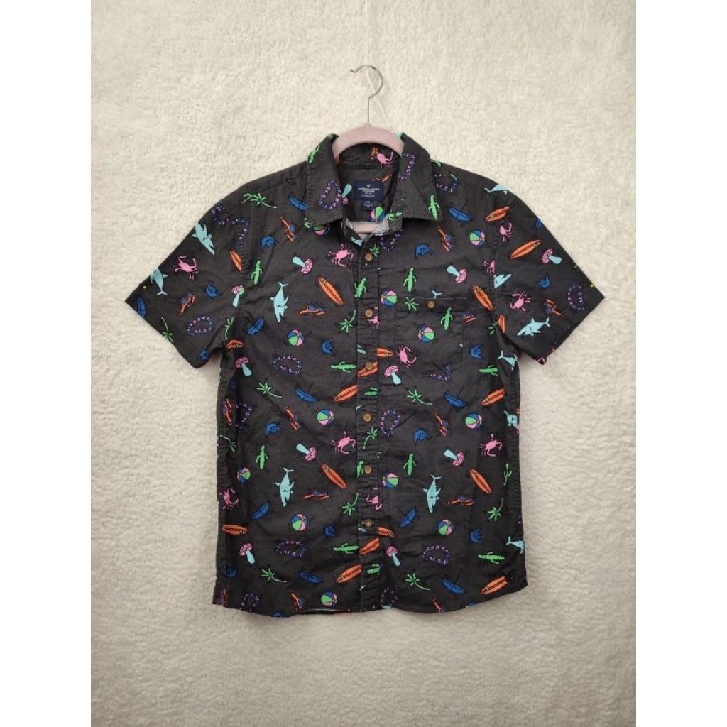 KEMEJA PRIA LENGAN PENDEK AMERICAN EAGLE