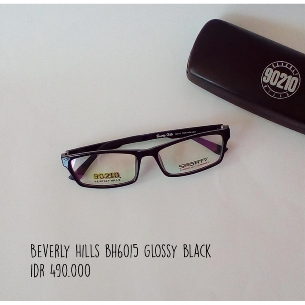 Frame Kacamata Beverly Hills BH6015 Glossy Black Original