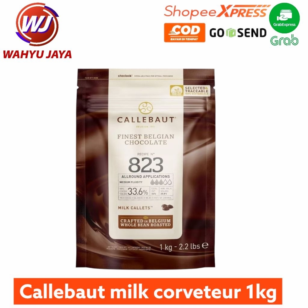 Callebaut milk corveteur choco 823 1kg