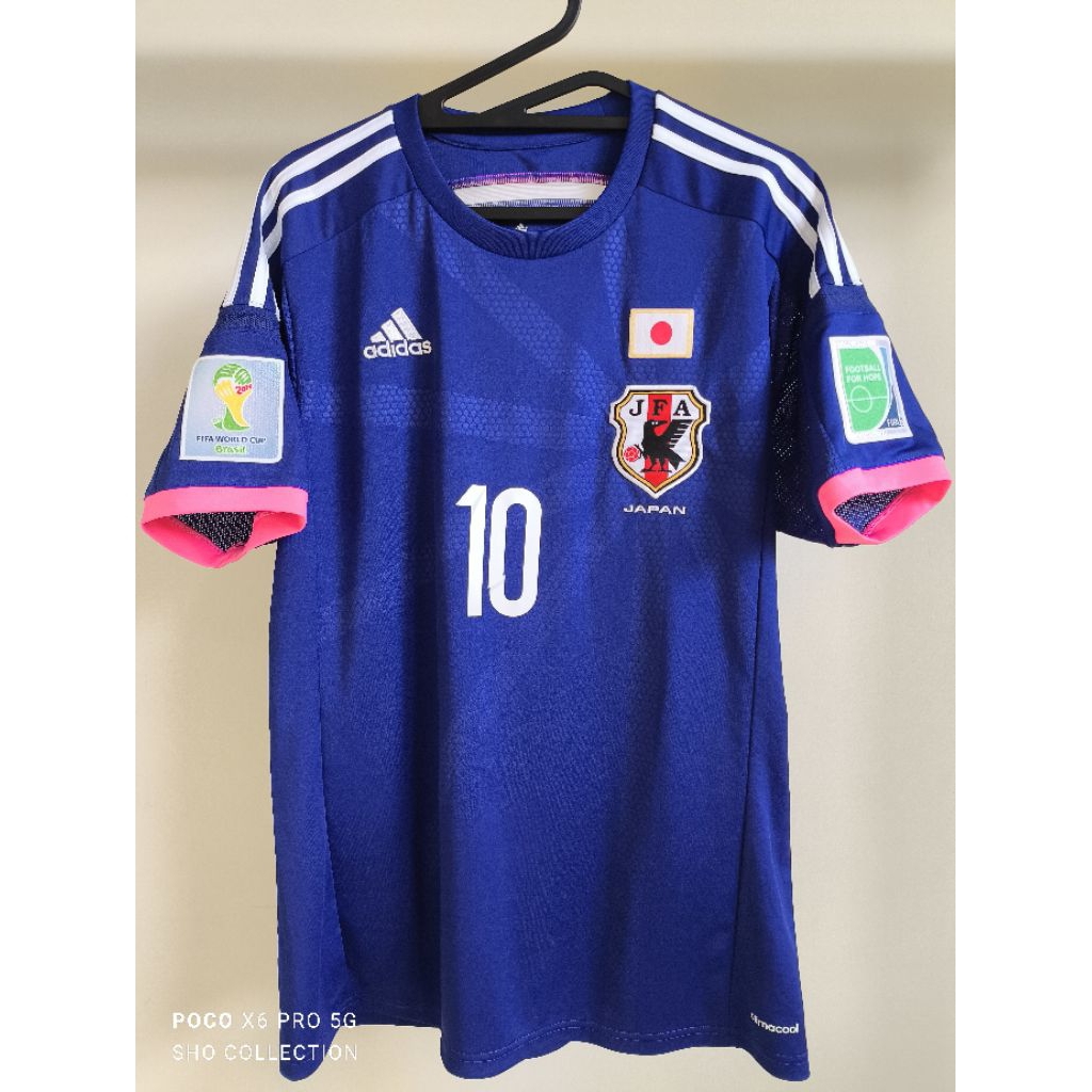 JERSEY JAPAN HOME 2014 KAGAWA (L) ORIGINAL BAJU BOLA ASLI RARE LANGKA VINTAGE RETRO TIMNAS JEPANG SH