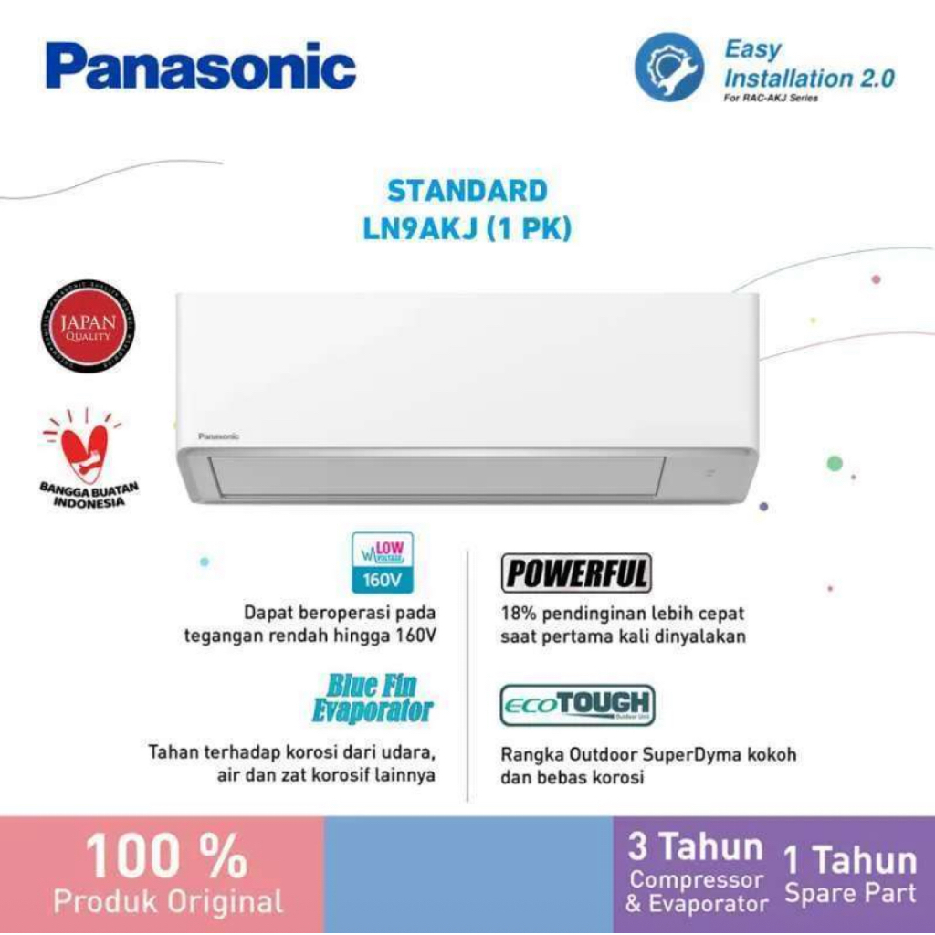 Panasonic CS/CU-LN9AKJ AC Split SiBiru [1 PK]