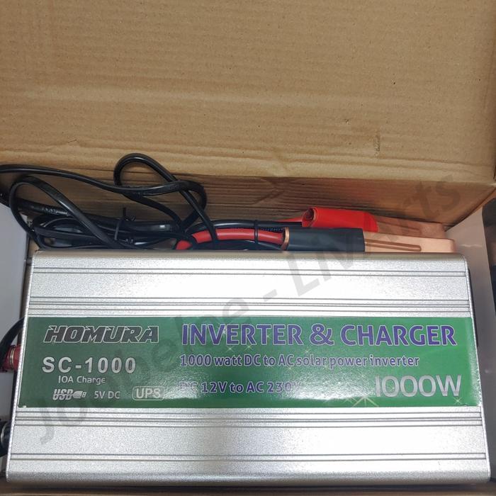 INVERTER 2000W 1000 WATT PLUS CHARGER 20A 10A UPS AUTO DC 12V AC 220V