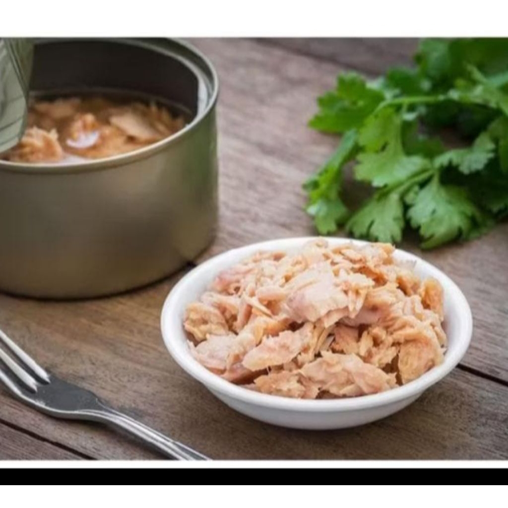 ikan tuna dalam minyak chunk(potongan utuh) in oil sunflower(minyak sayur/biji matahari)