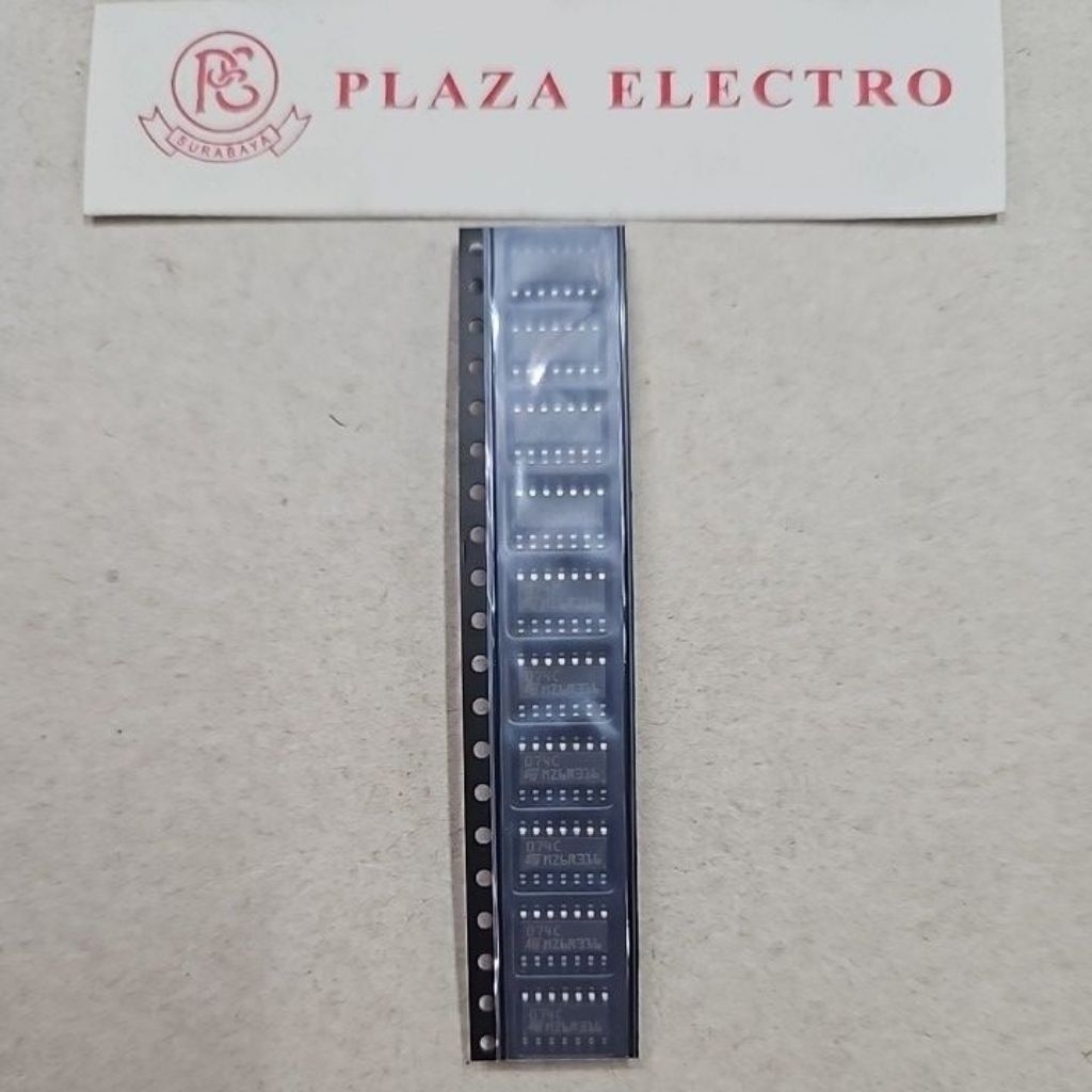 IC ST TL074 SMD TR TRANSISTOR ASLI ORIGINAL TL 074C TL074C KUALITAS BAIK