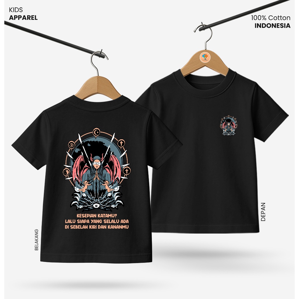 Baju Kaos Distro Anak Laki Laki Depan Belakang Keren Usia 3 - 10 Tahun - Kidswear Motif Pluralisme V