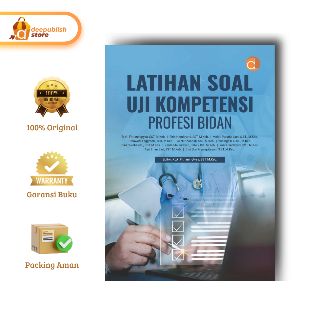 Deepublish | Buku Latihan Soal Uji Kompetensi Profesi Bidan | Buku Kebidanan | Original