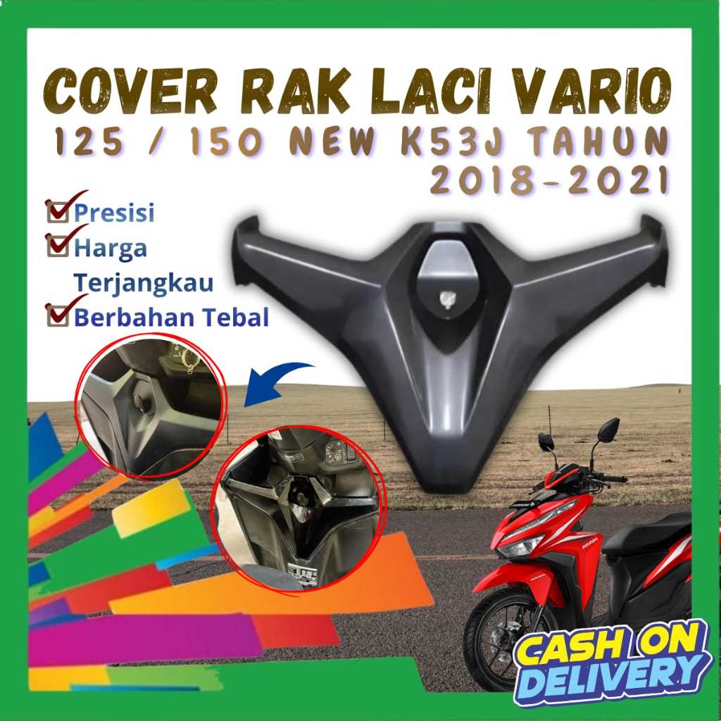 Cover Rack New Vario 125 150 2018 2019 2020 2021 K59J 81131 K59A 70ZC K59J K59J WARNA HITAM
