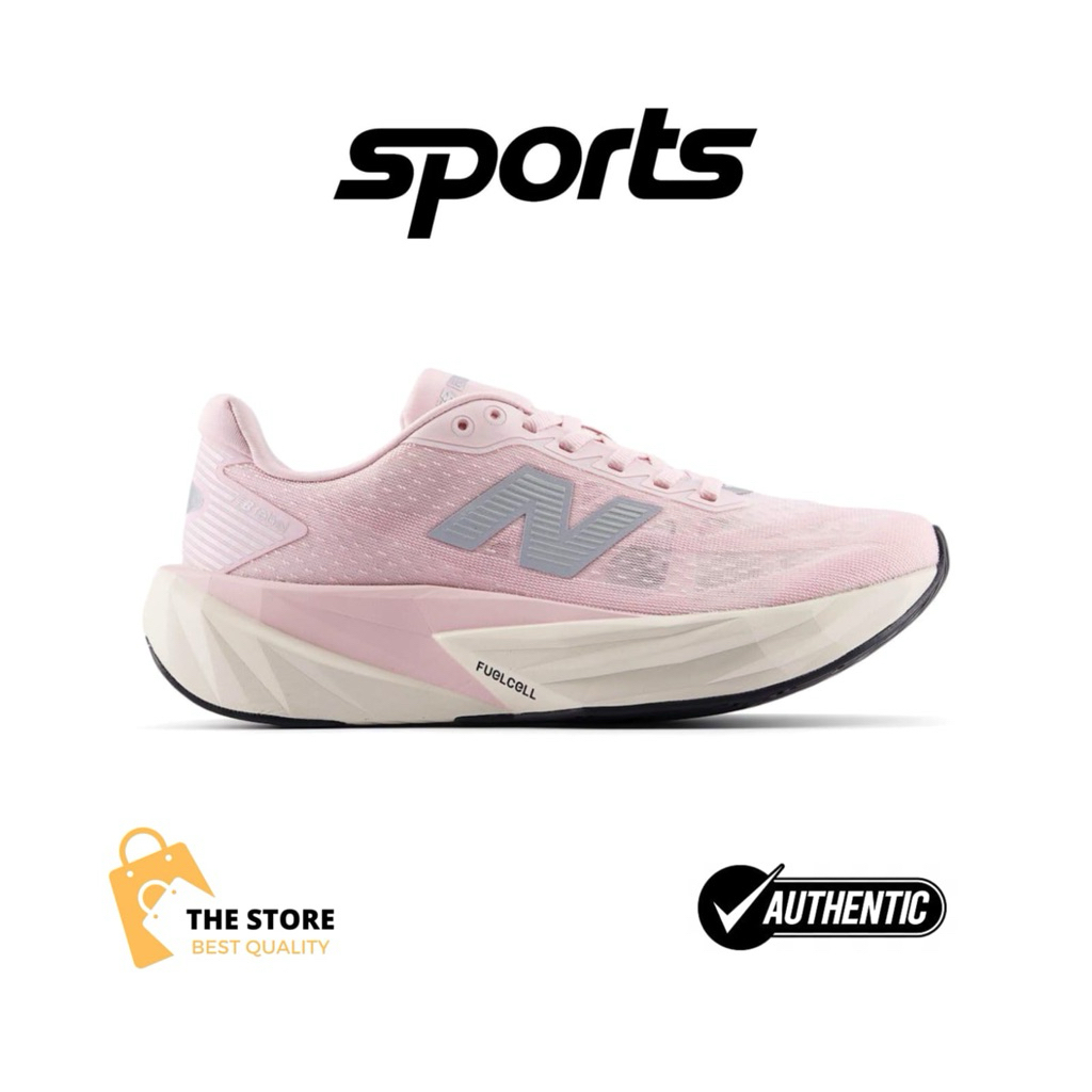 Sepatu Lari Wanita NB Fuelcell Revel V5 Pink Granite Silver