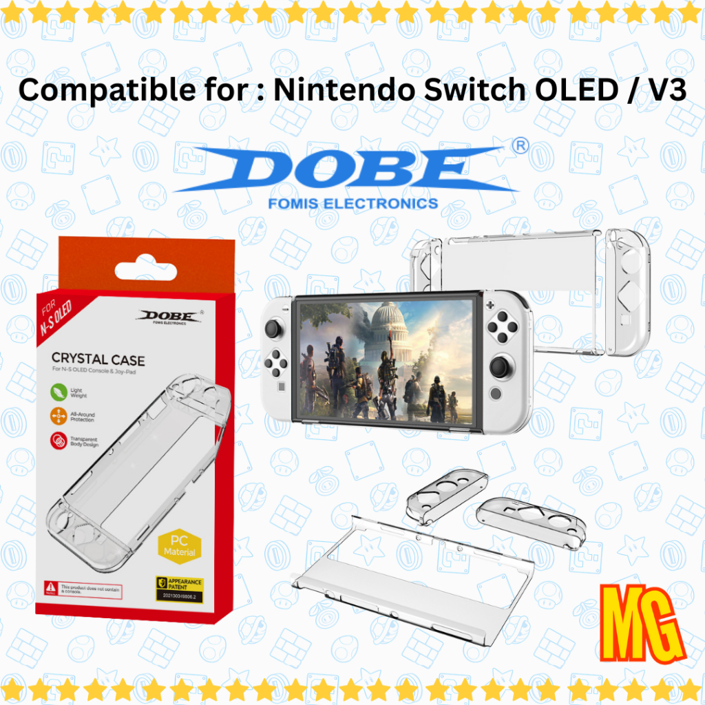 DOBE Nintendo Switch OLED V3 Crystal Case