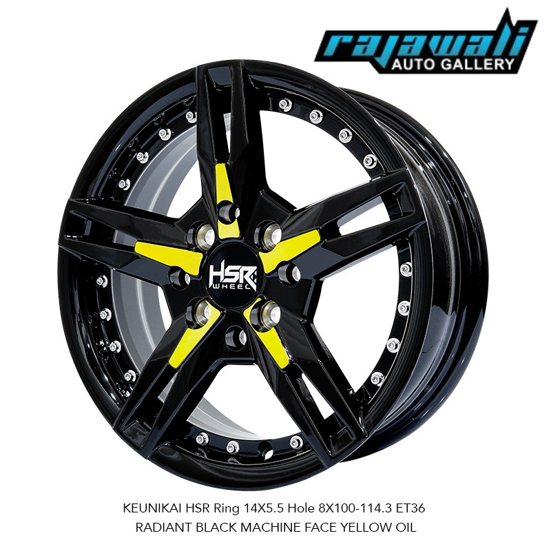 VELG MOBIL RACING 14 HSR KEUNIKAI BUAT BRIO AVEGA SPRESSO CALYA AVANZA XENIA DLL VELG RING 14 HSR