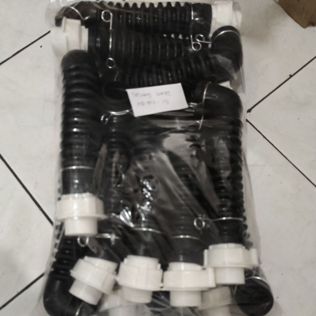 selang pembuangan mesin cuci LG hitam pendek XXD P12