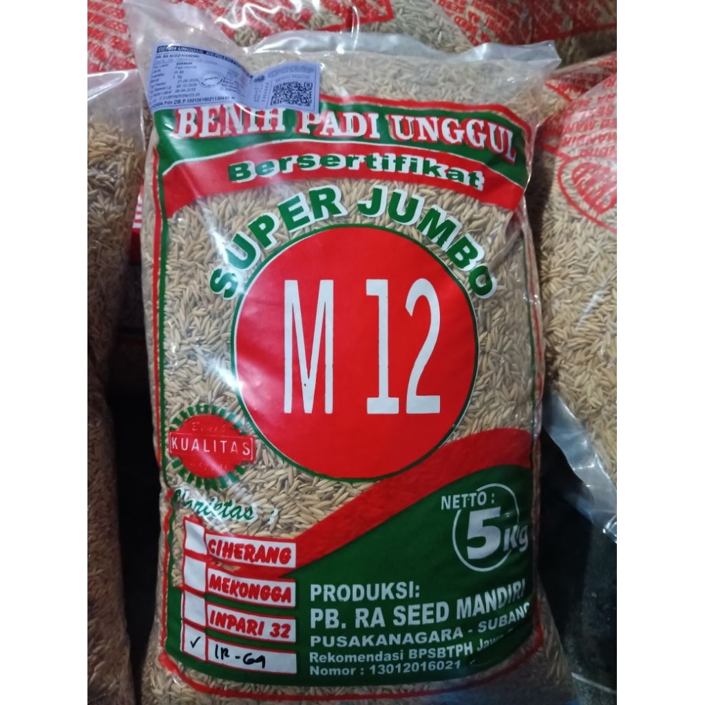IR 64 "M12" SUPER JUMBO umur genjah kemasan 5 Kg