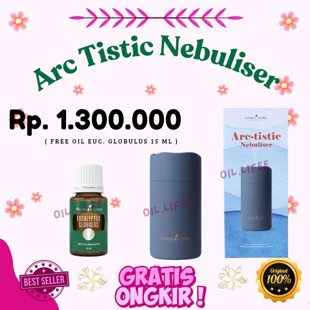 ARC TISTIC NEBULISER DIFFUSER AROMA TERAPI BISA HIDUP TANPA DI COLOK KELISTRIK