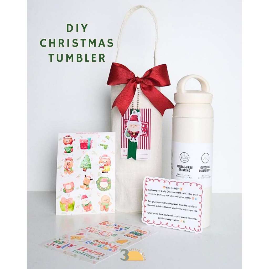 3LITTLEKIDS - DIY Christmas Tumbler | Tumbler Christmas Tumbler Natal