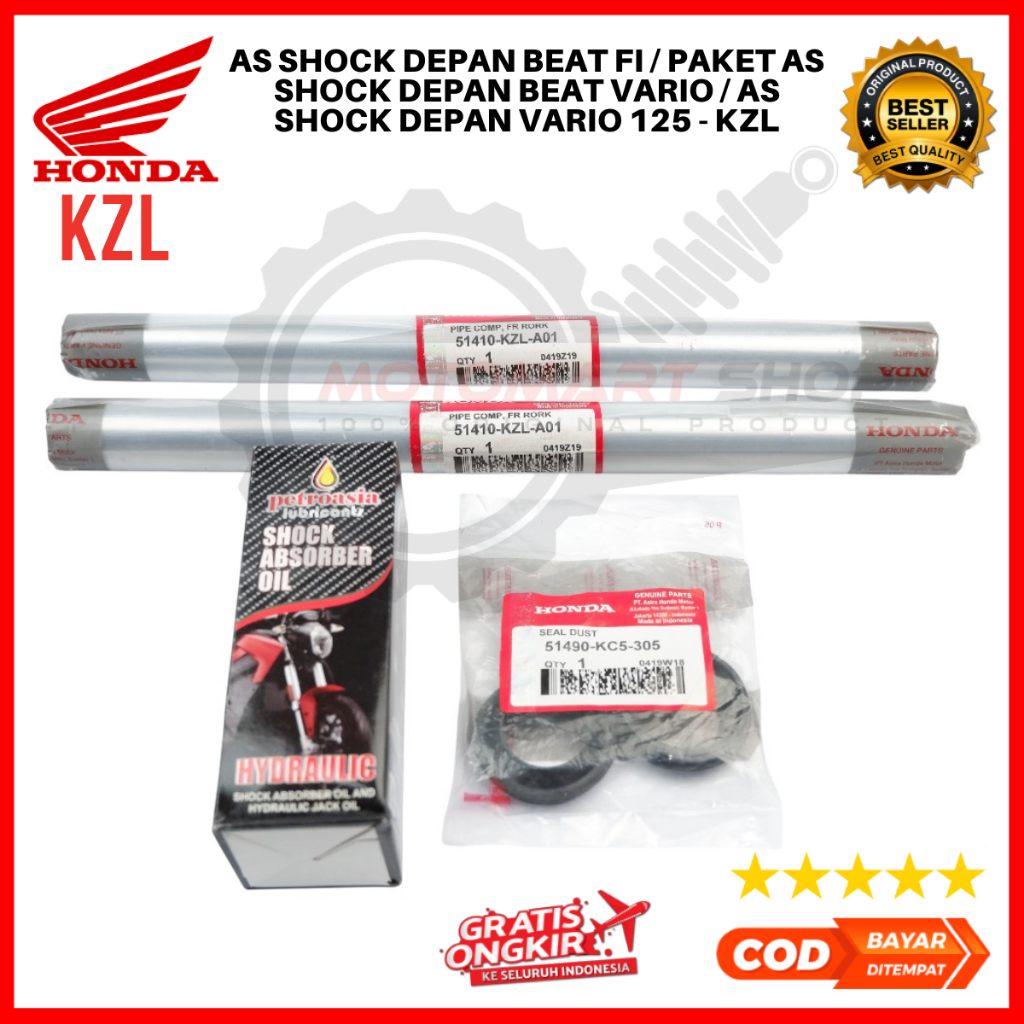 As Shock Depan Beat FI / Paket As Shock Depan Beat Vario / As Shock Depan Vario 125 - KZL